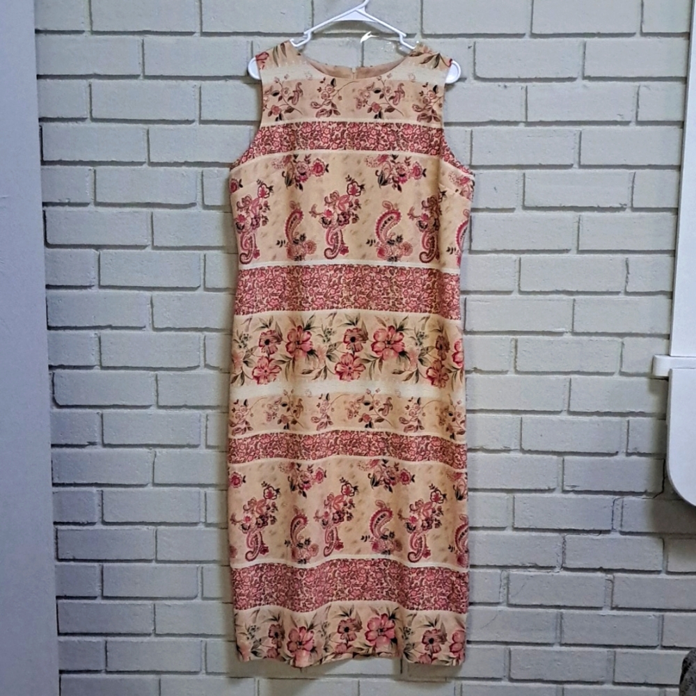 Koret Floral Paisley Sleeveless  Maxi Dress. Size 16